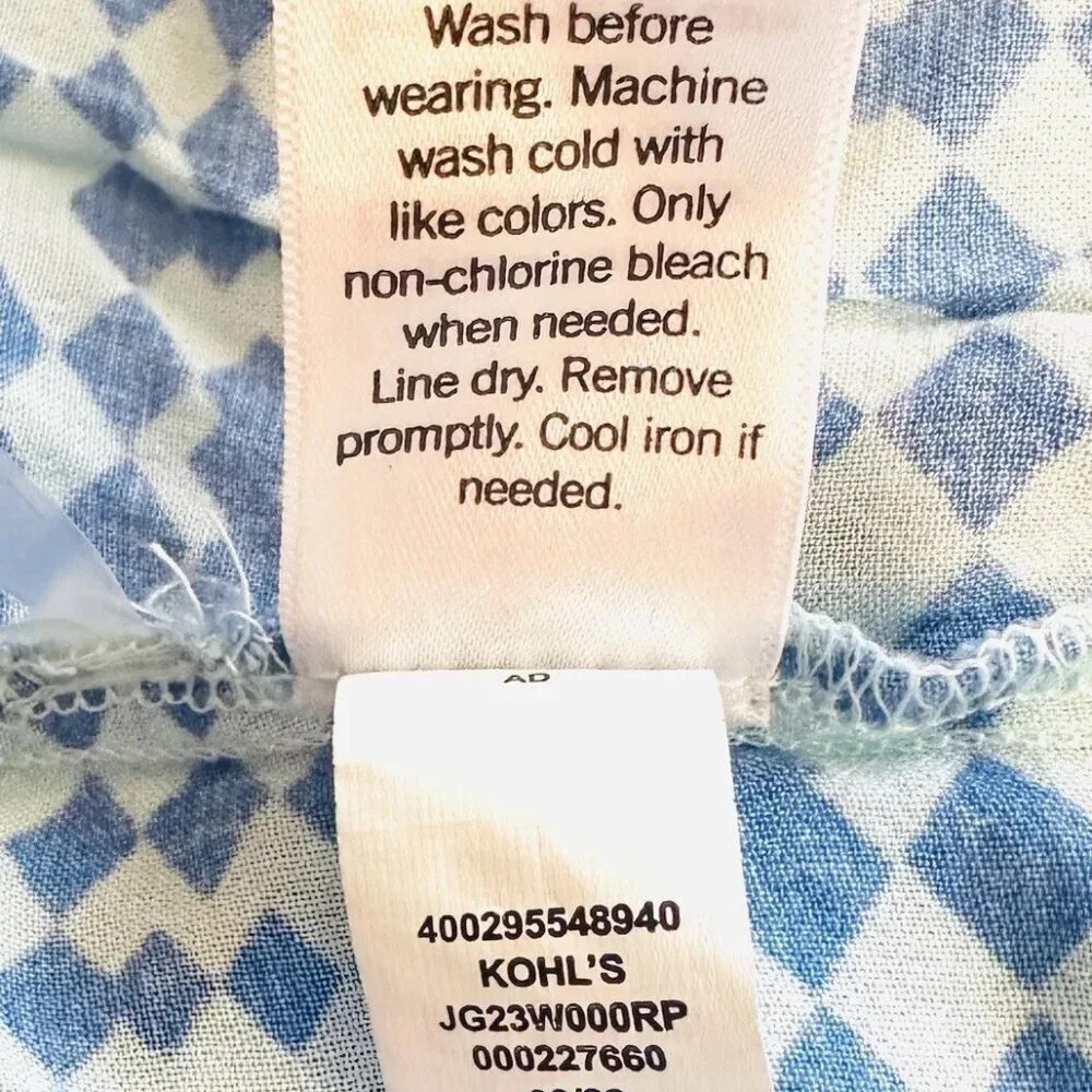 NWT SO GOODS FOR LIFE Juniors Sleeveless Straps Pullover Cropped Blue Top Size M - Picture 13 of 13